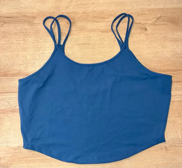 BuffBunny Double-Strap Spin Crop Top- Blue - Size X-Large - Image 2