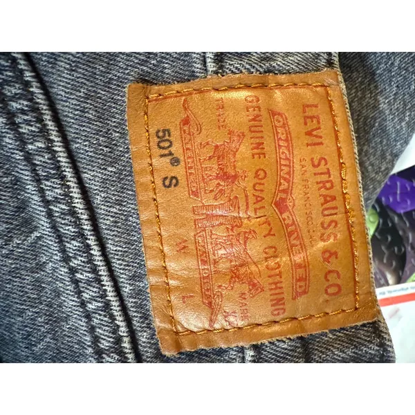 Levi premium 501 Original Fit Jeans‎ Grey Wash Women W25 L28 - Image 3