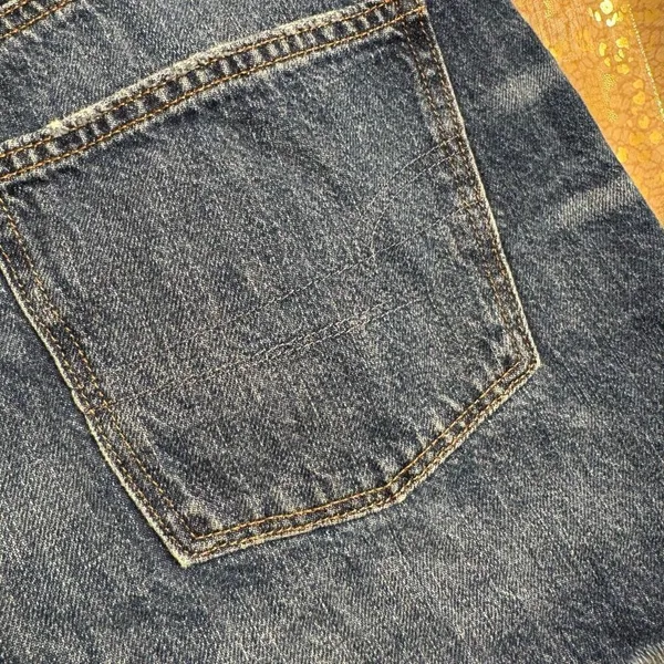 American Eagle Blue 90's Boyfriend Shorts Distressed Cut Offs Size 8 - Image 6