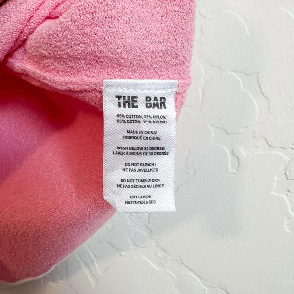 The Bar | Carter Terry Cloth Tank & Wide Leg Sweatpants Set in Pink | Med/Large - Image 9