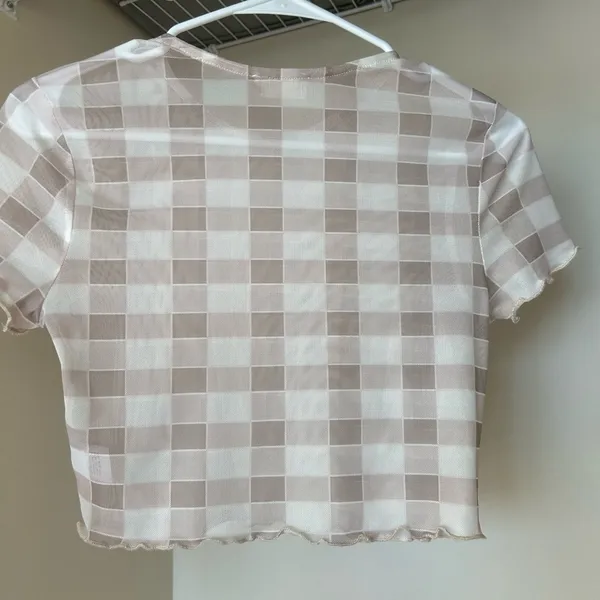 Altar’d State sheer mesh t-shirt size S - Image 2