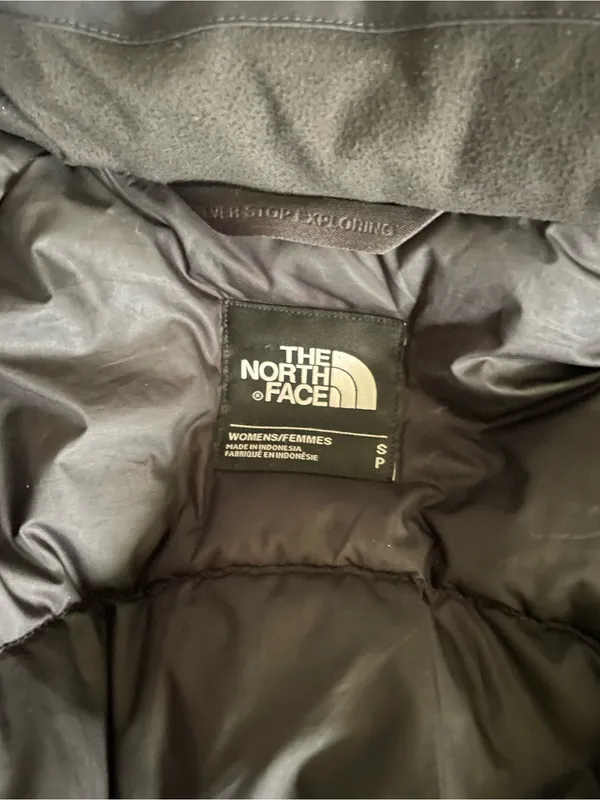 The North Face Women's Arctic Down Parka Jacket Small Black - Image 2
