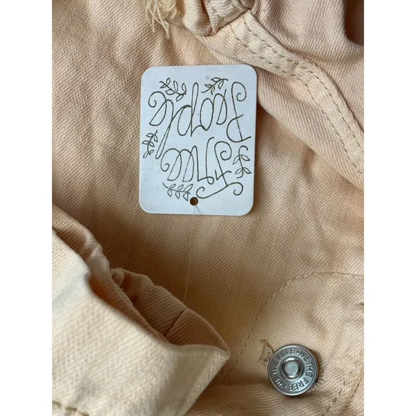 Free People We The Free Marci Coverall Romper Peach XS New‎ With Tags Utility - Image 7