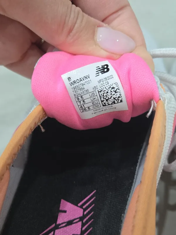 New Balance Fresh Foam Roav Nimbus Cloud Peach Pink Women's Sneakers Size 9.5 - Image 9