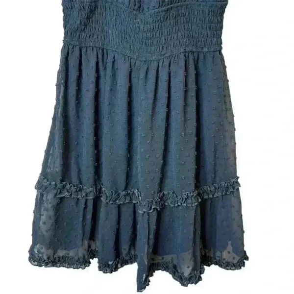 Altar'd‎ State Women's M Blue Swiss Dot Tiered Mini Dress Sleeveless babydoll - Image 10