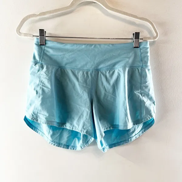 Lululemon Speed Up Mid-Rise Lined Short 4" Blue Chill 6 - Image 4