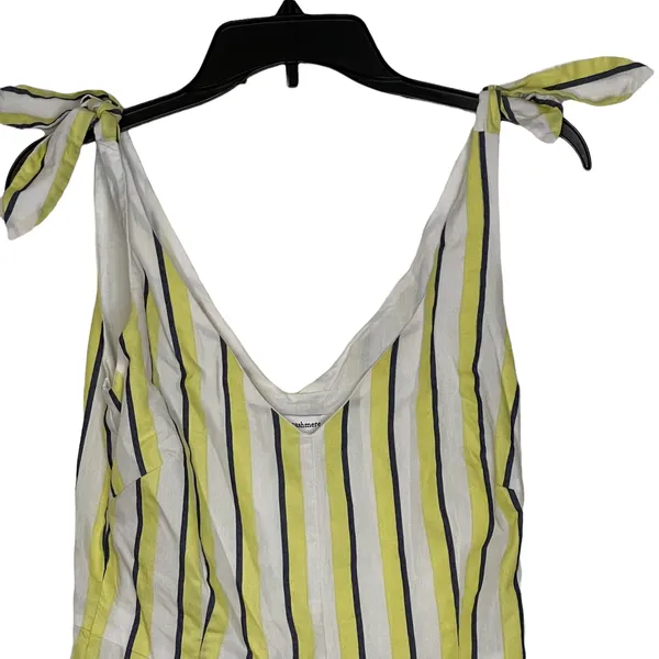 Cupcakes & Cashmere Womens Sun Dress Size 2 Yellow Blue White Striped Lined‎ - Image 2