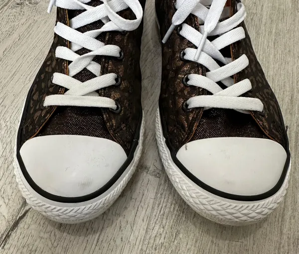 Converse Copper Leopard Print Sneakers - Image 2