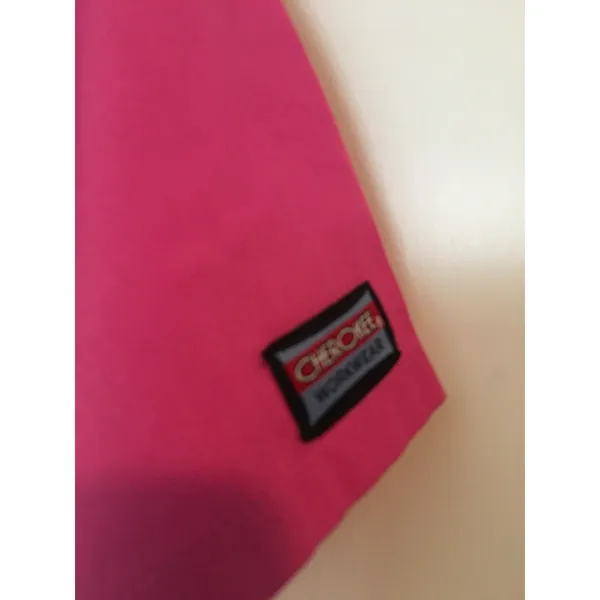 Cherokee Women's Scrub Top V-Neck Uniform Nurse Medical Size XS Pink - Image 3