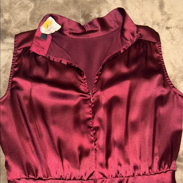 Lulus Elegant Sleeveless Burgundy Dress - Image 8