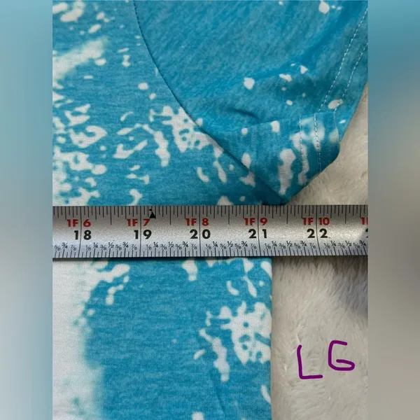 Cow & Floral Print T-shirt Short Sleeve Crew Neck Top Spring & Summer L NEW - Image 4