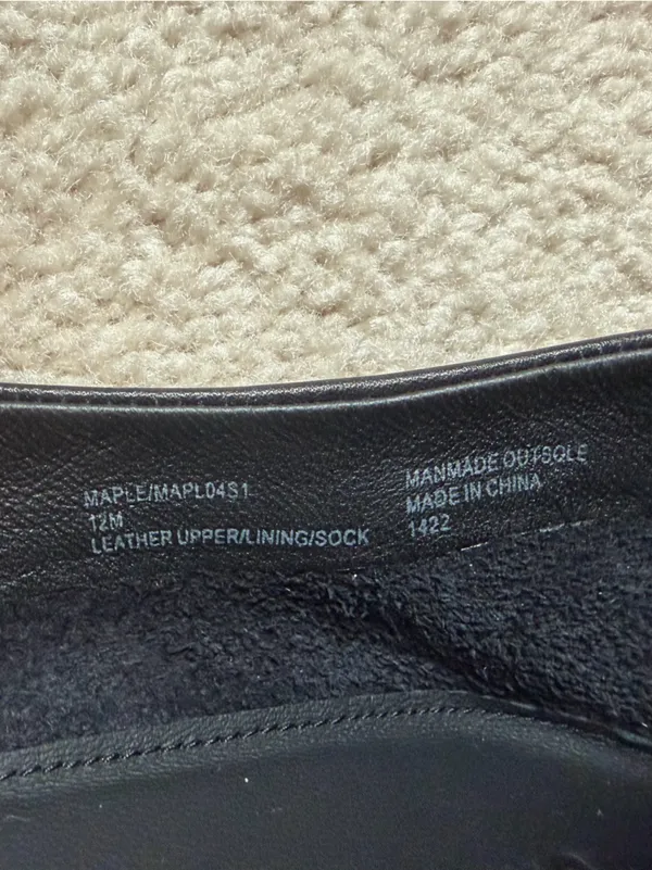 Steve Madden‎ Maple Black Leather Mary Jane Ballet Flats Size 12 - Image 11