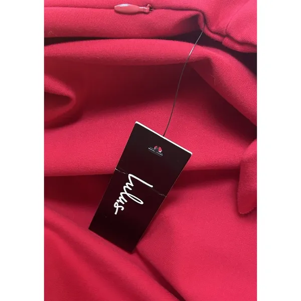 Lulu's Tip The Scallops Red Fit & Flare A-line Dress Sz L NWT Wedding Party Chic - Image 10