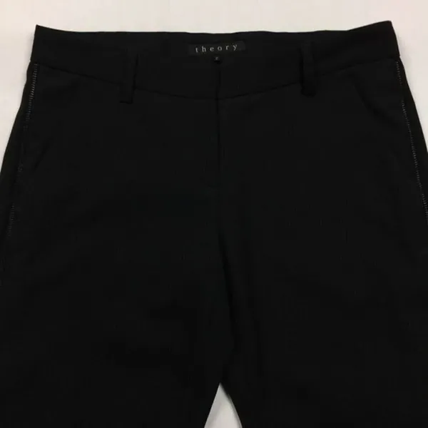 Theory Tassa Poet Wool Zipper Trim Slim‎ Pant - Image 2
