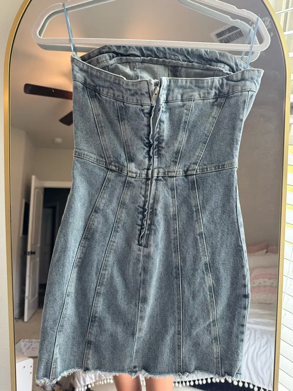 Denim Boutique Dress - Image 2