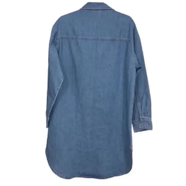H&M Denim Blue Oversized Dress (Size XS) - Image 8