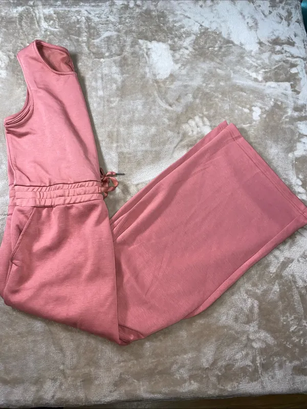 Serra Mauve Sleeveless Drawstring Jumpsuit - Image 4