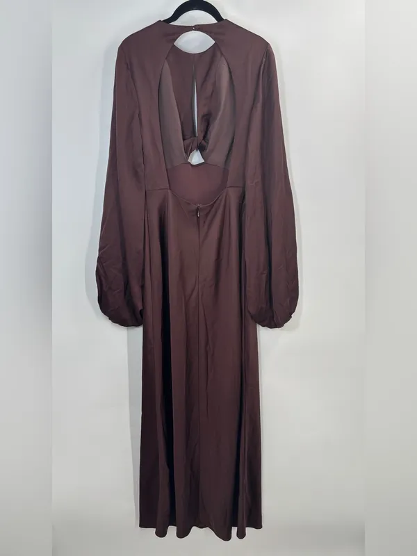 Significant Other Demi Backless Long-sleeve Column Gown AU10/US6 - Image 7