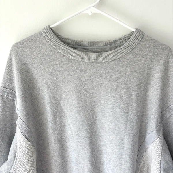 Aerie Gray Oversized Crewneck Sweatshirt Athleisure Loungewear Cozy - Image 2