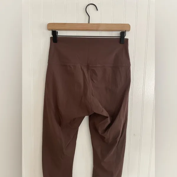 EVERLANE The Perform Ankle 7/8 Length Legging in Bitter Chocolate Brown Size M - Image 6