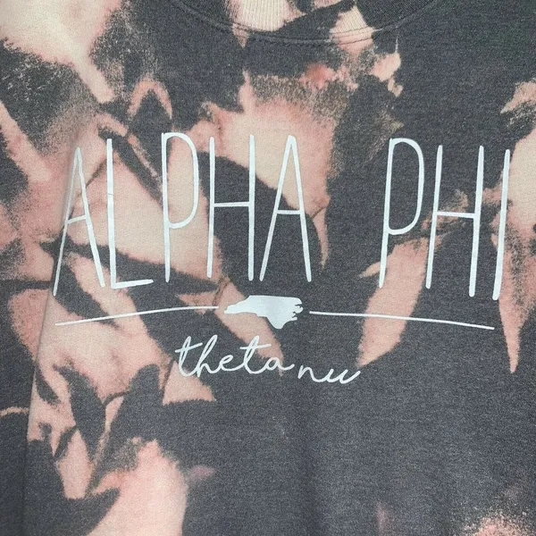 Alpha Phi Theta Un Sorority Tie Dye Sweatshirt Appalachian State University - Image 2