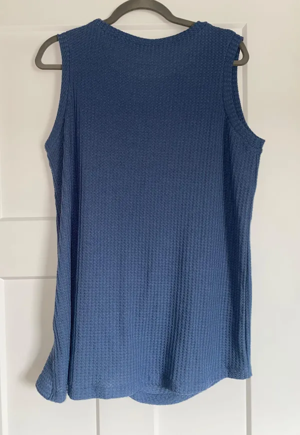 Blue Sweater Tank Size XL - Image 2