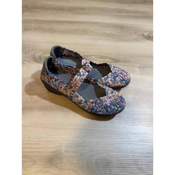 Cobb Hill Mantra Mary Jane Shoes Womens 9 Multi Color Woven Comfort Walking - Image 3