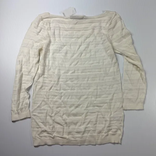 LOFT Textured Knit Top Layering Long‎ Sleeve Boat Neck Sweater XS flawed - Image 6