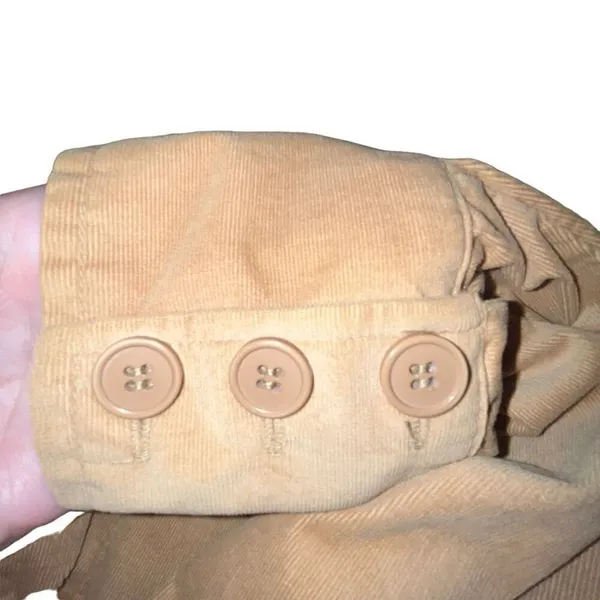 Harvé Bernard by Benard‎ Holtz tan corduroy zip up jacket large - Image 2