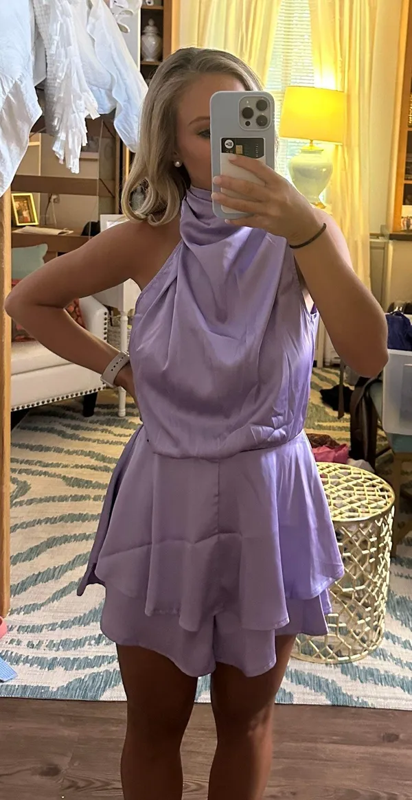 Hello Molly Lavender Romper - Image 2