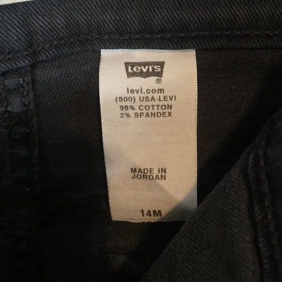 Levi's 550 Relaxed Boot Cut Women‎ 14M Black Cotton/Spandex Jeans - Image 3