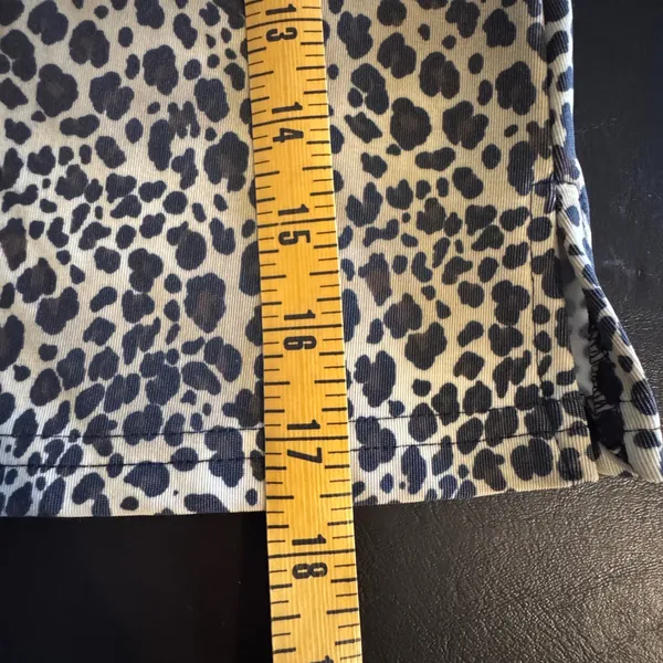 NEW Vintage Gantos Mini Skirt M Leopard Print Deadstock Made in USA 90s Mobb - Image 7