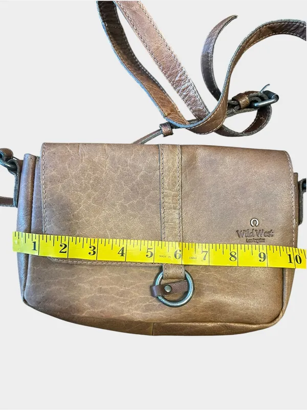 Wild West brown leather western crossbody - Image 13