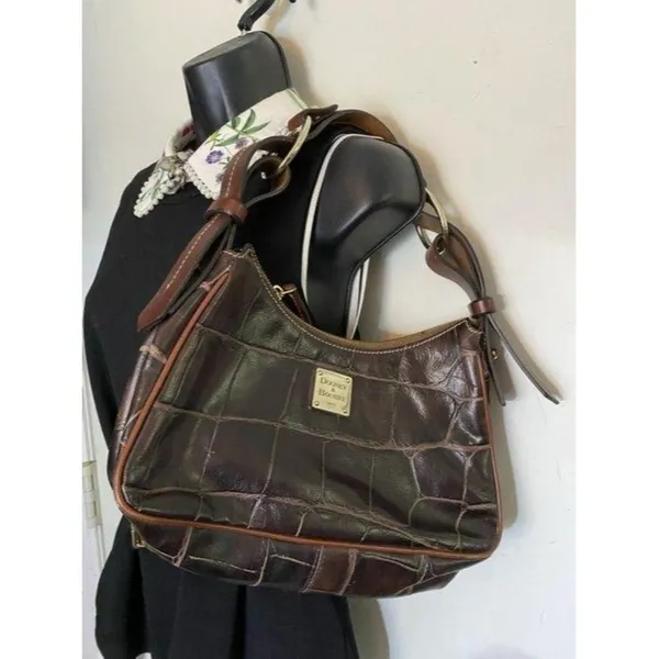 dooney and bourke animal print handbag small brown - Image 5