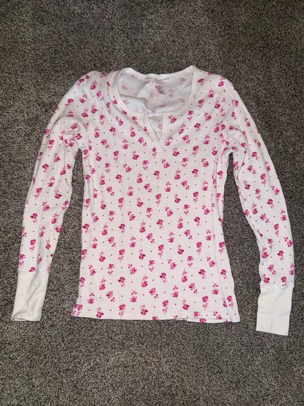 Victoria's Secret Thermal Floral Print Pajama Set - Image 2