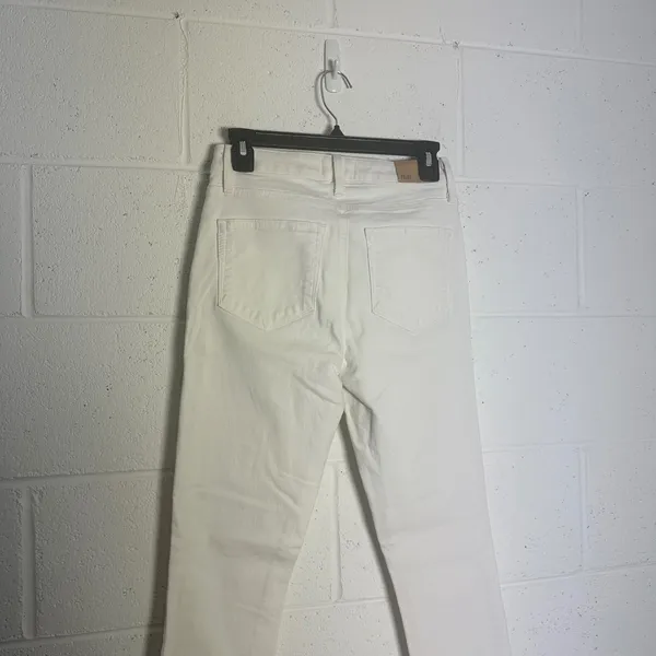 Paige Hoxton Ankle High Rise Skinny Jeans White Size 27 Made in USA - Image 4