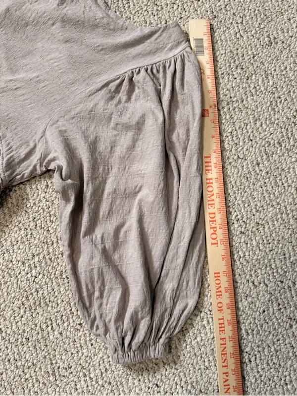 Free People FP Beach Get Obsessed Babydoll Mini‎ Dress Tan Size S - Image 12