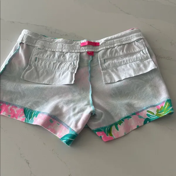 Lilly Pulitzer Callahan Knit Short Blue Ibiza‎ Pineapple Shake size 6 - Image 6