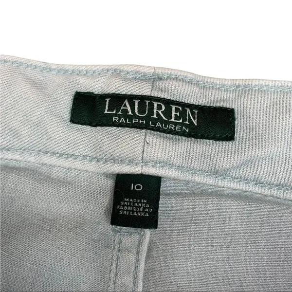 Lauren Ralph Lauren Jeans Blue Gray High Rise Premier Straight Ankle sz 10 - Image 10