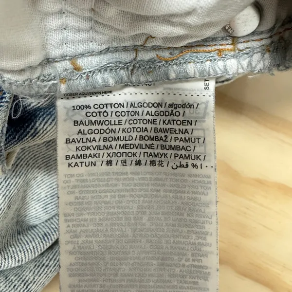 Mango MNG Denim Mom Jeans Light Acid Wash Distressed Button Fly‎ Sz 6 Streetwear - Image 7