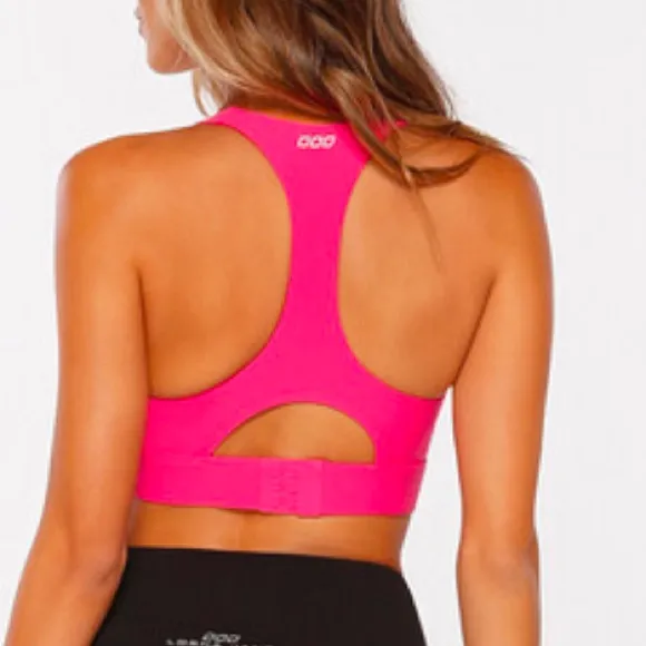 Lorna Jane Stand Out Max Support Bra Babin Pink Size Small‎ - Image 4