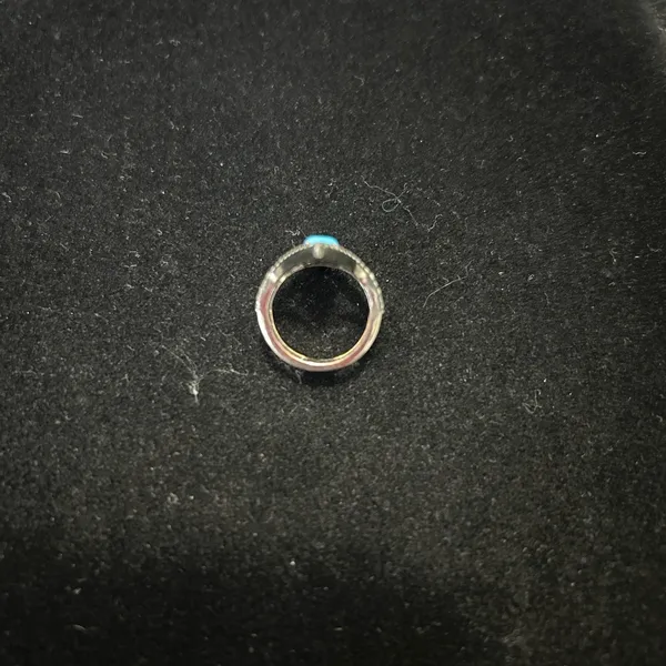 Amrapali Turquoise Sapphire Diamond Stack Ring - Image 5