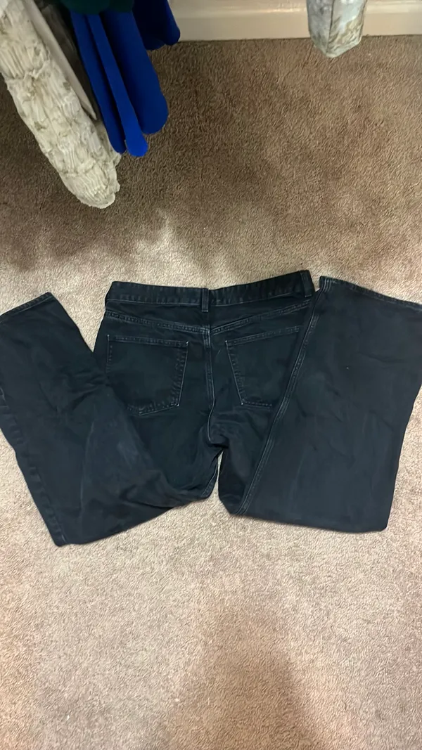 Black Jeans high rise wide leg H&M - Image 2