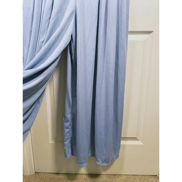 Halara Waffle Knit Wide Leg Jumpsuit Size XL Blue Minimal Casual Vacation Resort - Image 7