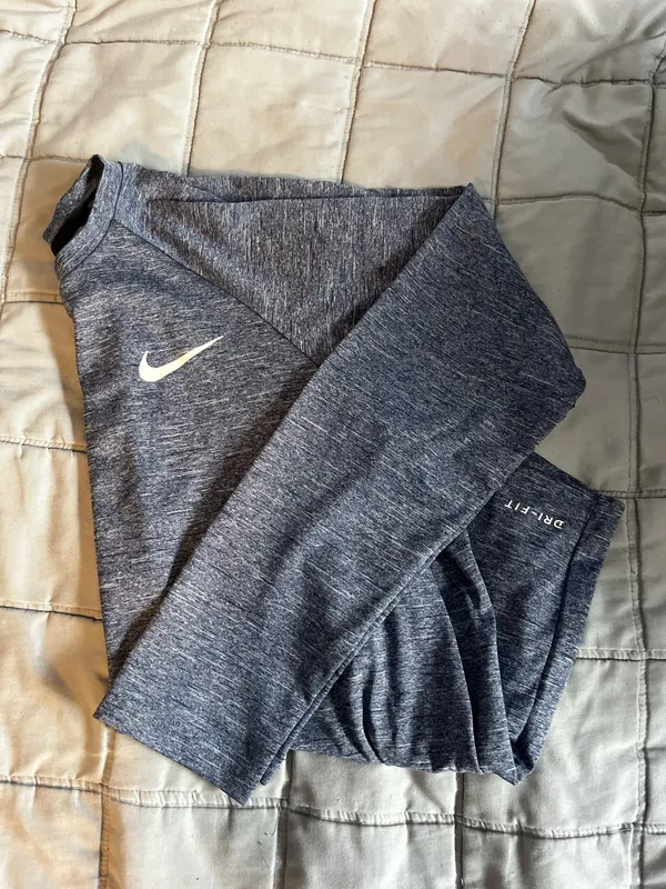 Navy Blue Heather Nike long sleeve - Image 2