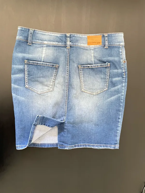Stretch Mini Skirt (2) Blue Size XS - Image 2