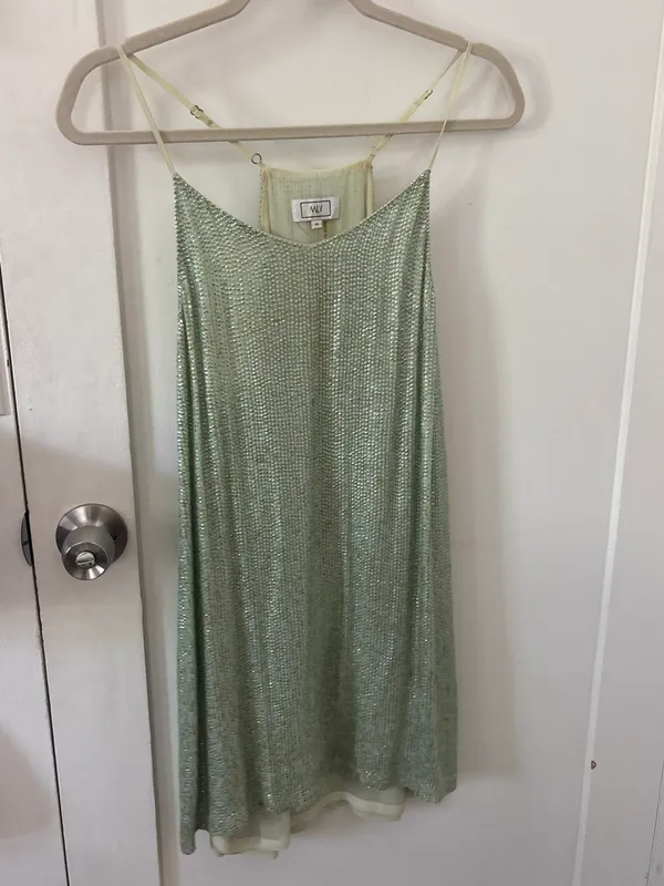 Sparkle Turquoise Party Dress - Image 5