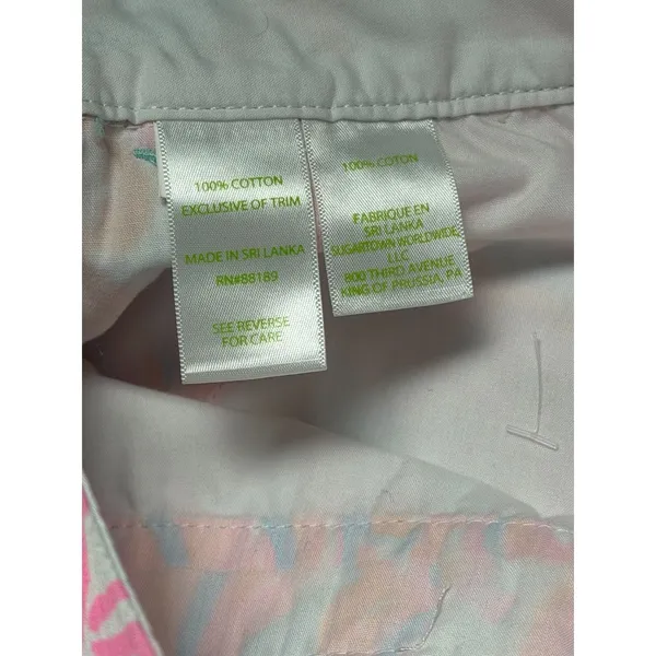 Lilly Pulitzer The Buttercup Scalloped Hem Paisley Shorts Preppy Resort Size 4 - Image 3