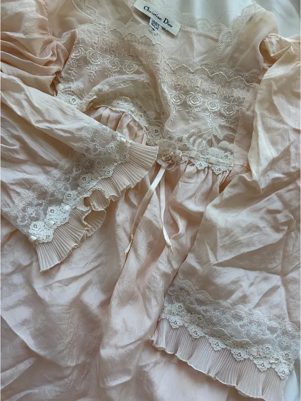 Christian Dior Vintage Silk Top - Image 2