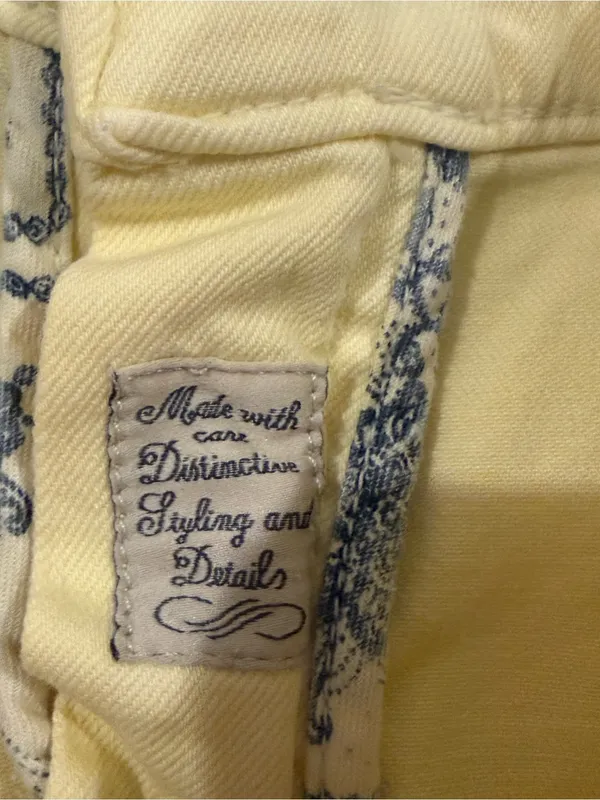 Maison Scotch La Parisienne Yellow Skinny Jeans Size 27/32 Stretch Denim - Image 8